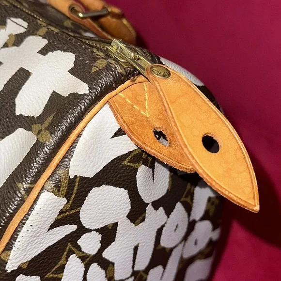 Louis Vuitton Stephen Sprouse speedy 30 Boston satchel silver graffiti - Picture 5 of 16